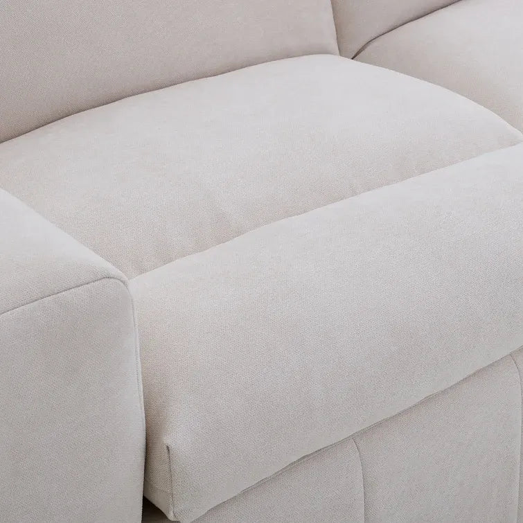 134 Wide Reversible Modular Sectional with Ottoman