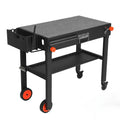 Adjustable 3-Shelf Indoor & Outdoor Grill Table , Portable Work Table with Stainless Steel Tabletop