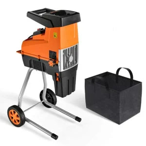 Wood Chipper, 15-Amp Garden Shredder, 60L Collection Bag – Tkws01a