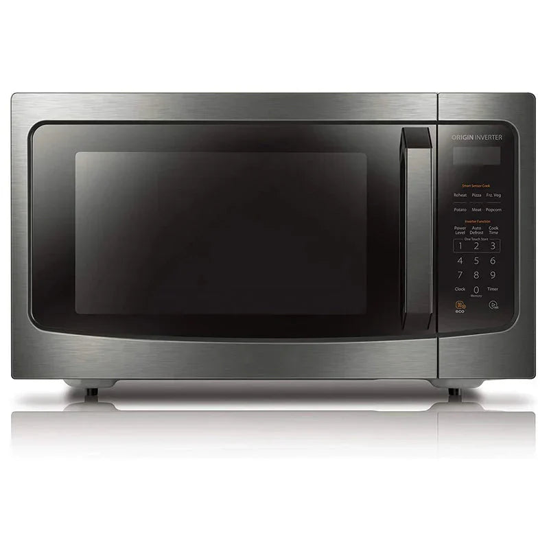 Air Fryer Combo 8-in-1 Countertop Microwave Oven, with Convection, Broil, Odor Removal Mode, 12.4 Position Memory Turntable, Child-Lock, 1.0 Cu.ft, Black Stainless Steel, ML2-EC10SA(BS)