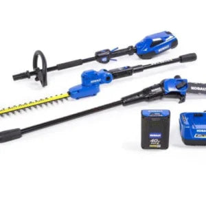 Kobalt 40V Cordless Combo Kit: Pole Hedge Trimmer & Saw, 2.5Ah Battery & Charger Included