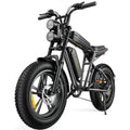 1000W Electric Bike for Adults, Retro-Style, 28mph, 94 Miles Range, 20×4.0 Fat Tires, Full Suspension, UL Certified
