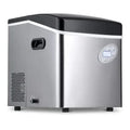 Portable Ice Maker 50 lb. Daily, 12 Cubes in Under 7 Minutes – Compact Countertop Design – 3 Size Bullet Shaped Ice – for Kitchen/Office/RV/Bar – Stainless Steel