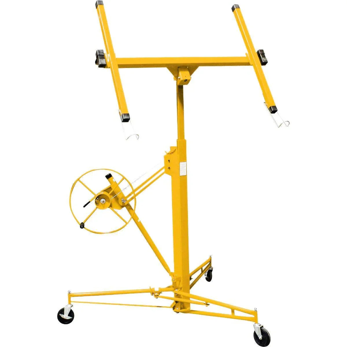 Drywall Lift 11′ Yellow Rolling Sheetrock Panel Hoist Jack