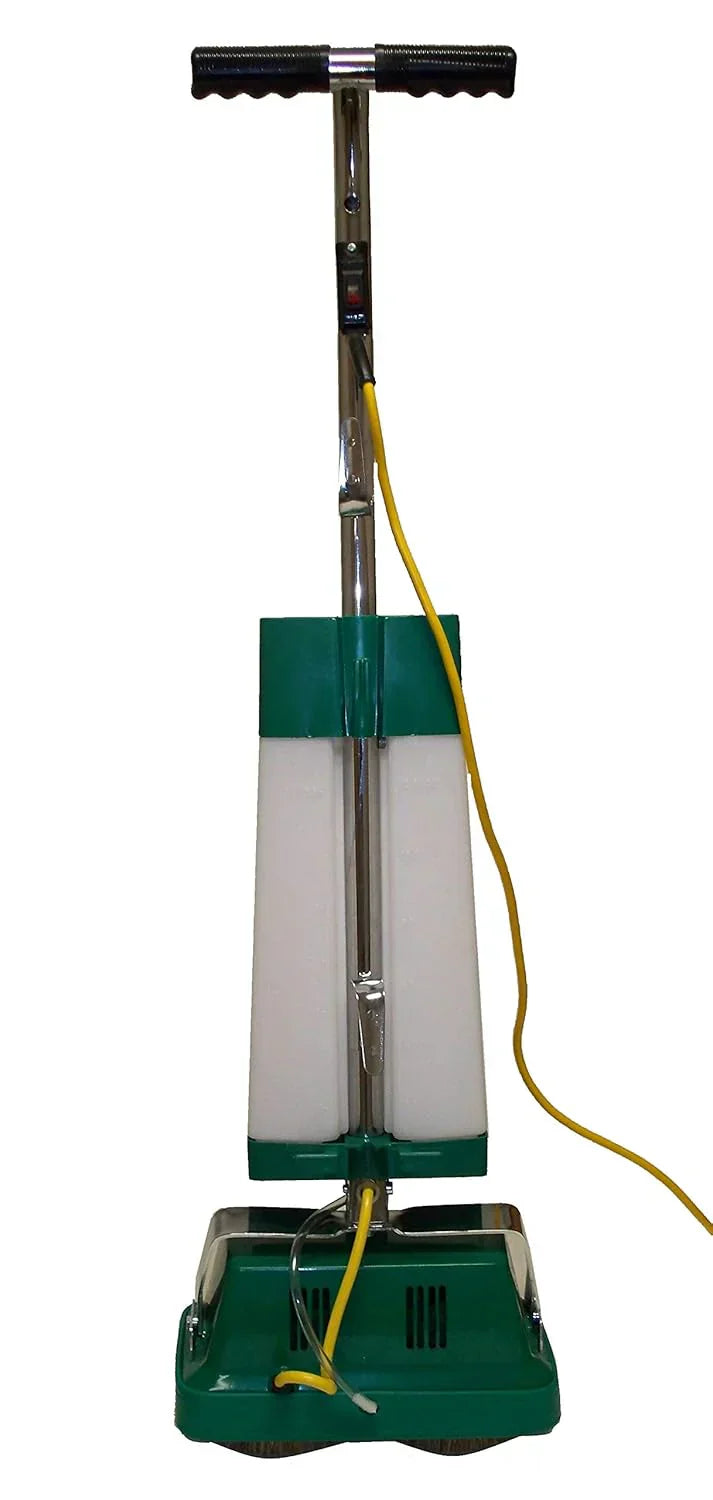 BGFS5000 Portable Floor Scrubber & Polisher, 12 Cleaning Path, 4.2 Amp Motor, White/Green