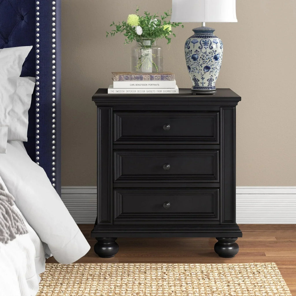 28” Tall 3 – Drawer Nightstand Set of 2