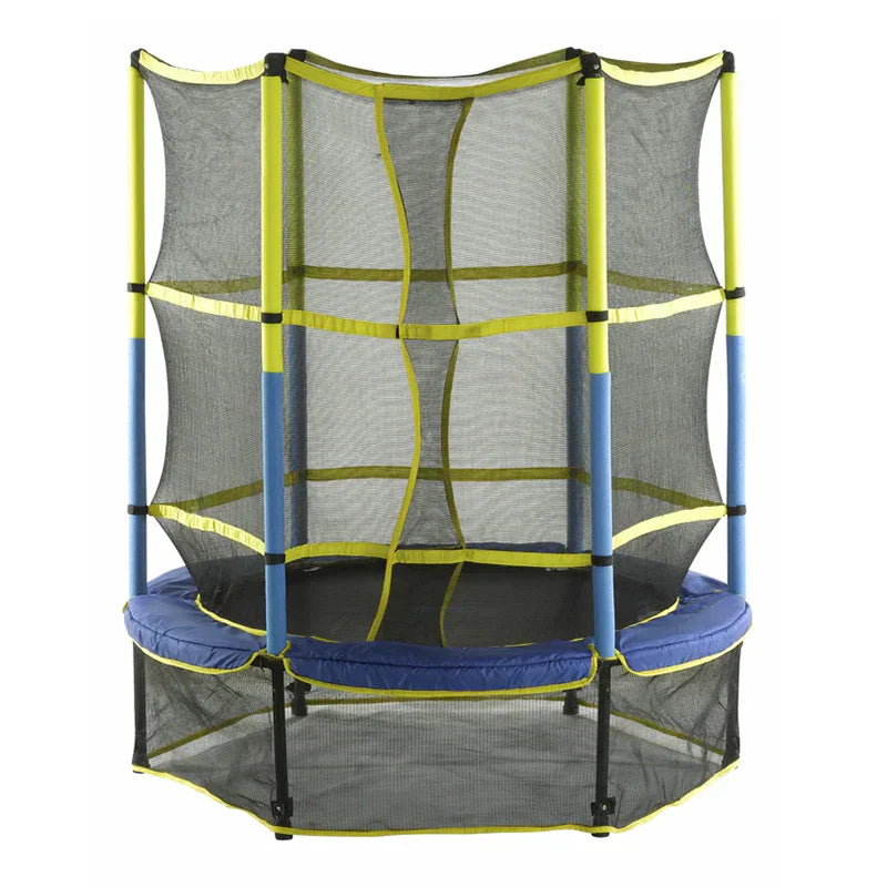 Upper Bounce 55 Kids Trampoline with Safety Enclosure – No-Spring Bungee System, Easy Assembly