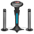 Portable WiFi Karaoke Machine for Adults – Black Pedestal with 7 Touchscreen, Built-In Speaker, Bluetooth, Recorder & 2 Wired Microphones