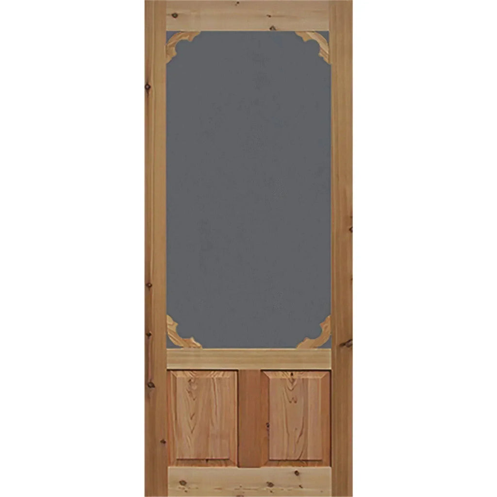 Bay 36 in. x 80 in. Woodland Cedar Screen Door