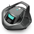 Cordless Robotic Pool Cleaner, Pool Vacuum Lasts 90 Mins, LED Indicator, Self-Parking, Ideal for Above/In-Ground Flat Pools up to 40 Feet – Gray