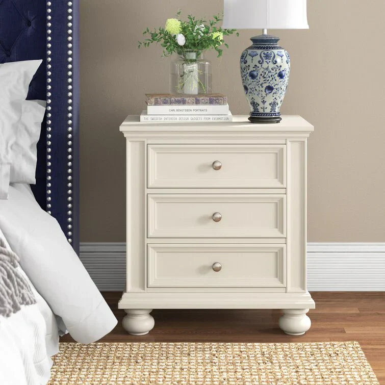 28” Tall 3 – Drawer Nightstand Set of 2