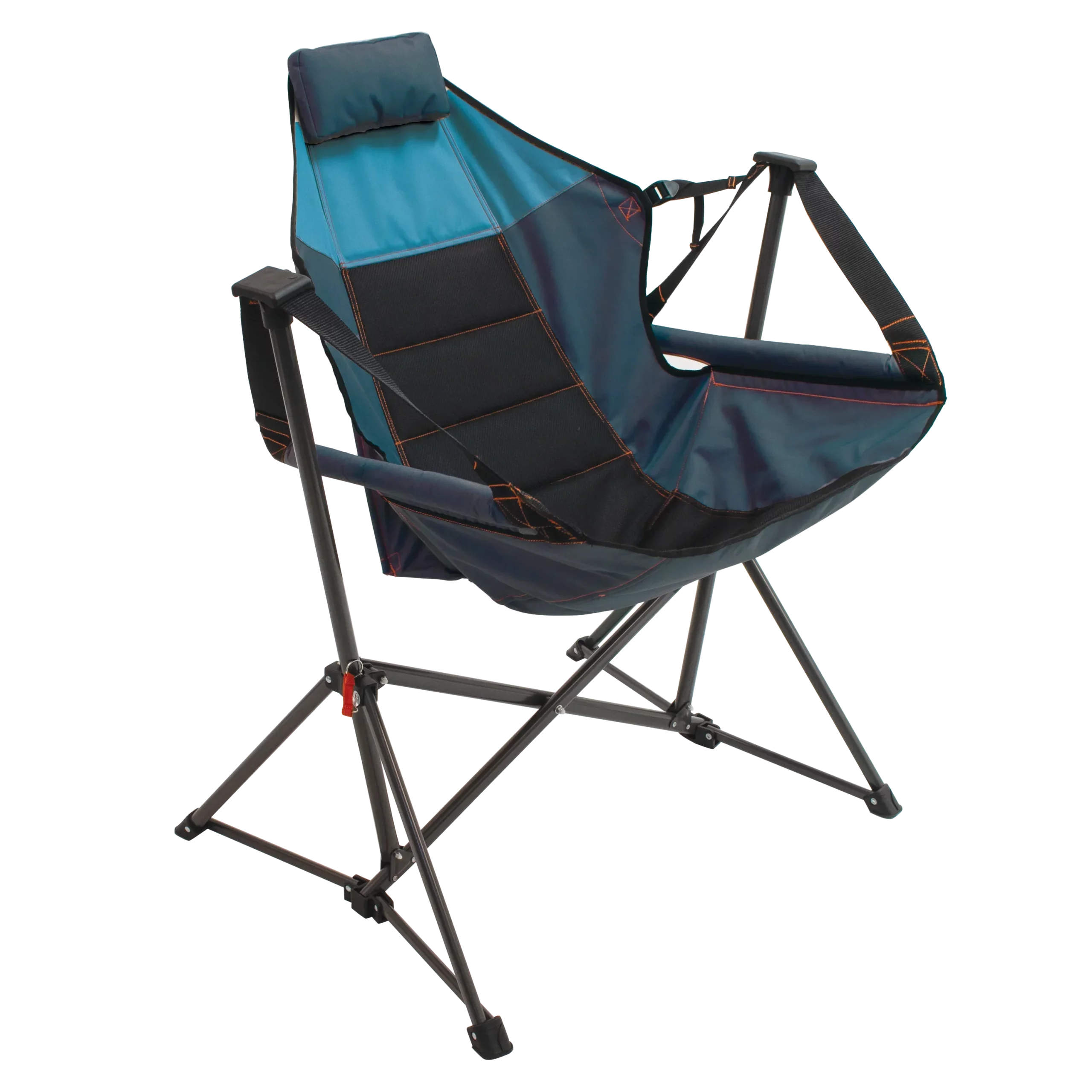 swing hammock chair hammock lounger features a cradling suspended design steel frame shy blue navy
