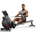 Magnetic/Water Rowing Machine 350 LB Weight Capacity – Foldable Rower for Home Use with Bluetooth, App Supported, Tablet Holder and Comfortable Seat Cushion