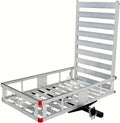 80779 Aluminum Hitch Mount Cargo Carrier with 47 Long Ramp, 1 Pack