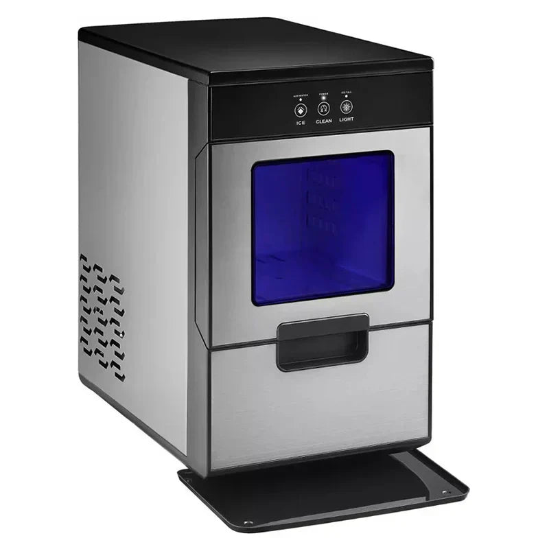 44 Lb. Portable Nugget Icemaker with Auto Shut-Off – Stainless steel