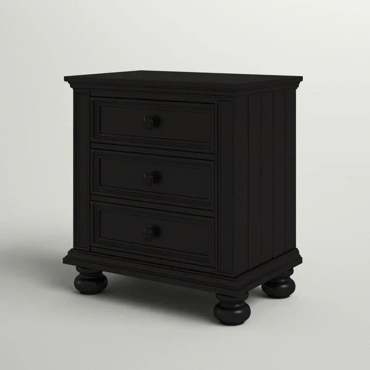 28” Tall 3 – Drawer Nightstand Set of 2