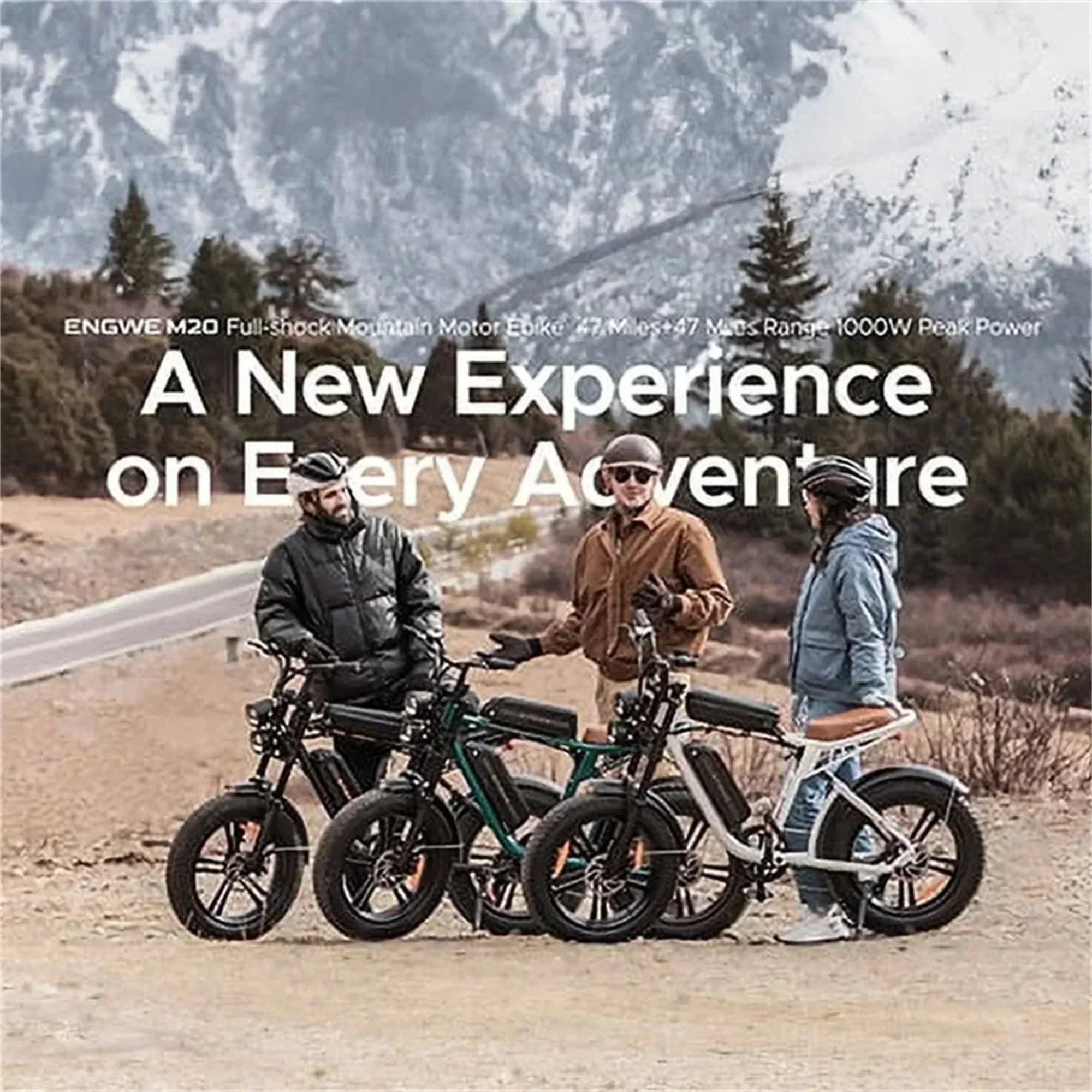 1000W Electric Bike for Adults, Retro-Style, 28mph, 94 Miles Range, 20×4.0 Fat Tires, Full Suspension, UL Certified