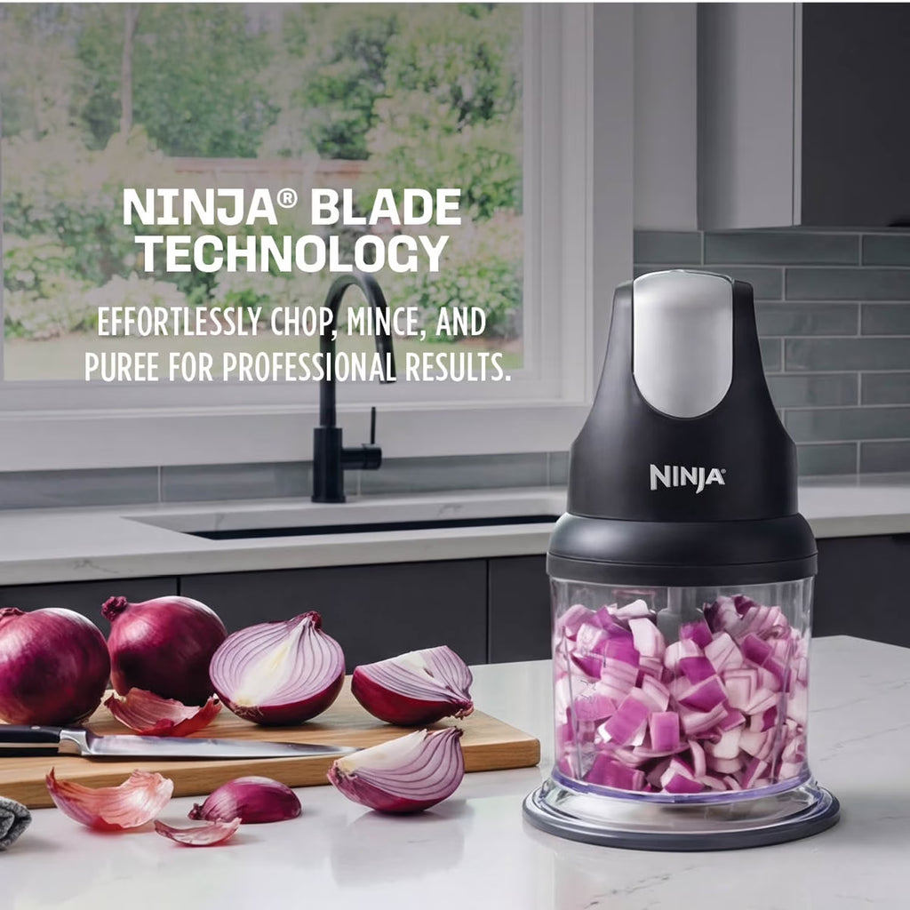Ninja Food Chopper Express Chop with 200-Watt, 16-Ounce Bowl for Mincing, Chopping, Grinding, Blending and Meal Prep