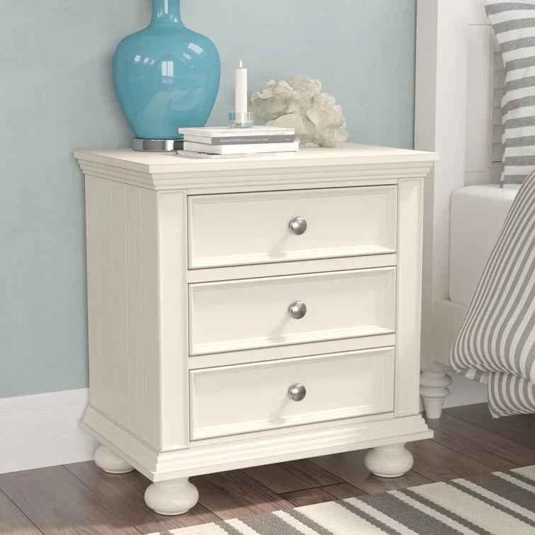 28” Tall 3 – Drawer Nightstand Set of 2