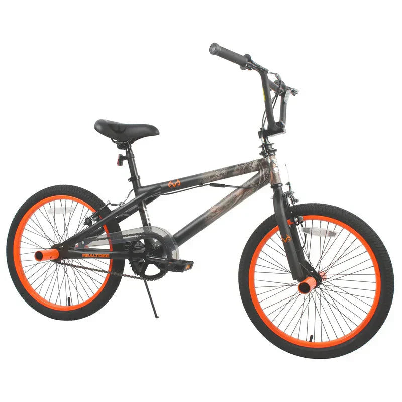 20 Boys BMX Bike, Camouflage, Ages 7-14, Steel Frame, Caliper Brakes