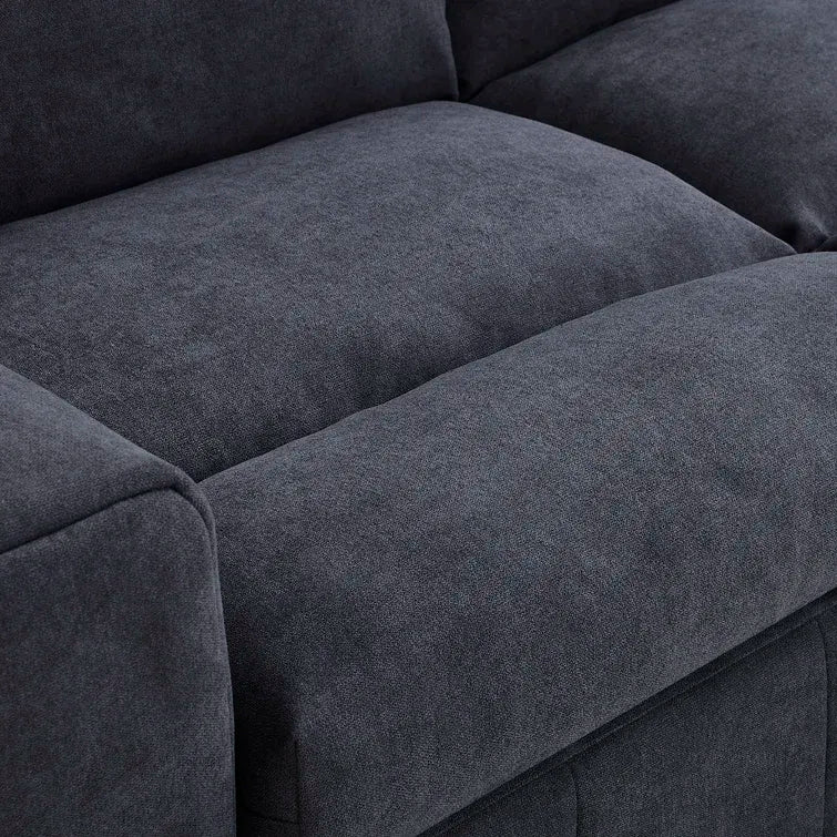 134 Wide Reversible Modular Sectional with Ottoman
