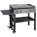 2-Burner 28 Griddle Cooking Station with Stainless Steel