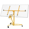 Drywall Lift 11′ Yellow Rolling Sheetrock Panel Hoist Jack