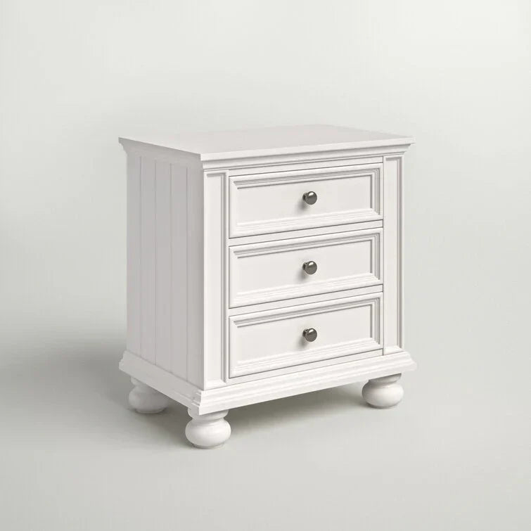 28” Tall 3 – Drawer Nightstand Set of 2