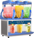 Commercial Slushy Machine – 1000W 30L Tanks Slush Maker Machine 304 Stainless Steel Commercial Margarita Machines Efficient Cooling the Ideal Slushie Maker for Bars Cafes Restaurants