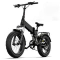 Buddy Pro 750W Foldable Electric Bike, 20 Fat Tire, 48V 13Ah Battery, Dual Suspension, LCD Display, Black