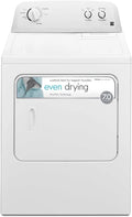 29 Front Load Electric Dryer with Wrinkle Guard and 7.0 Cubic Ft. Total Capacity, White