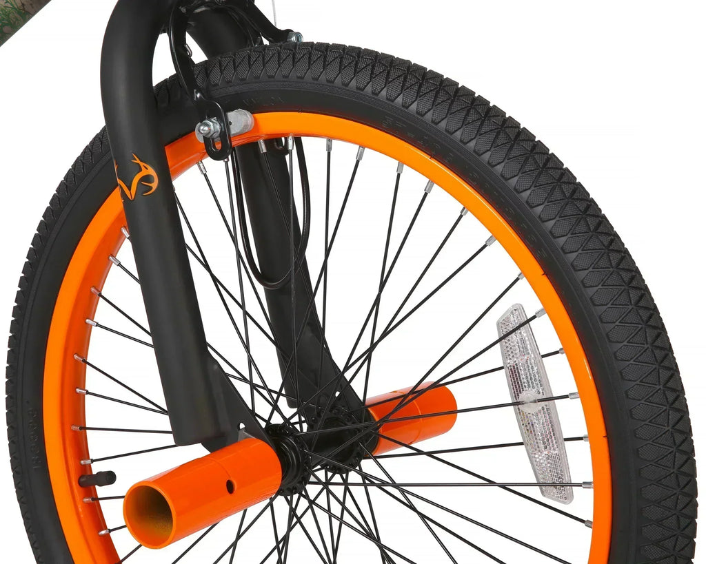 20 Boys BMX Bike, Camouflage, Ages 7-14, Steel Frame, Caliper Brakes