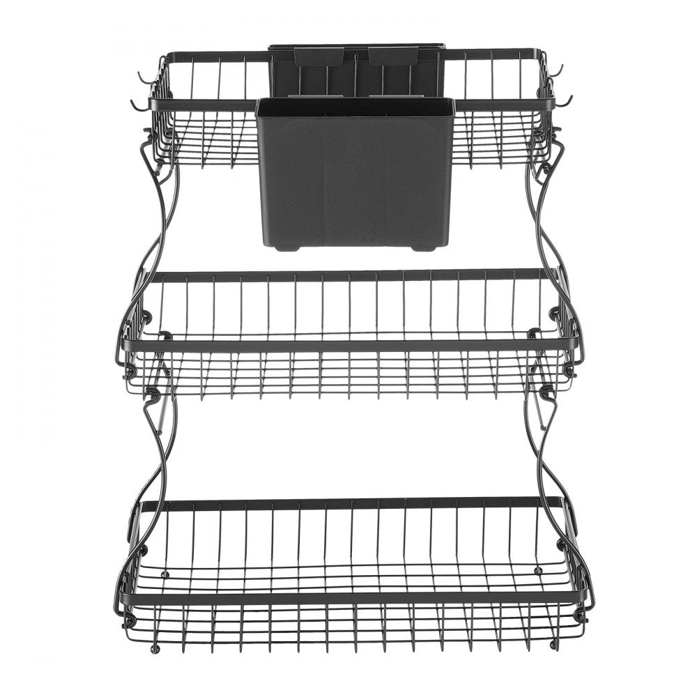 Vevor Fruit Basket 3-Tier Countertop Storage Stand with Banana Hangers New